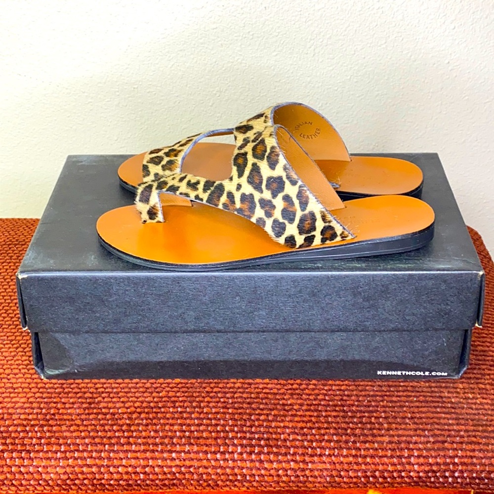 Kenneth Cole Palm Sandal Animal Print NWT Size 7.5